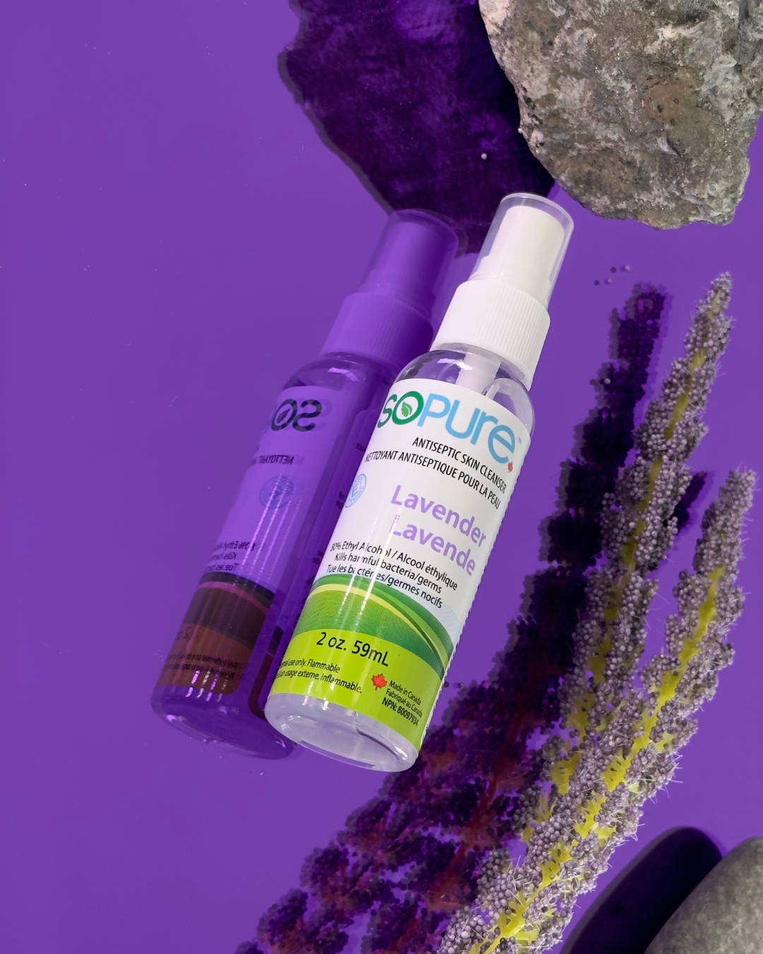 SoPure - Wholesale Desinfecterende handgel - 2oz of 59 ml spray handdesinfecterend middel 80% ethylalcohol12