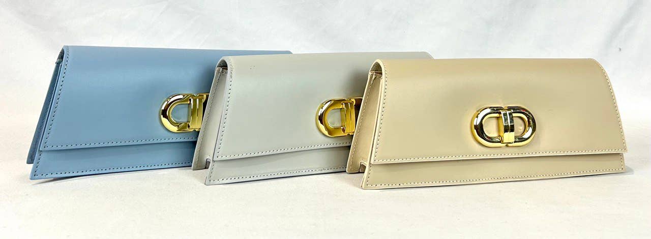 JIJOU CAPRI – Engroshandel Crossbodytaske - Dame – Italiensk Læder Chic Clutch Crossbody Guldkæde JIJOU CAPRI1