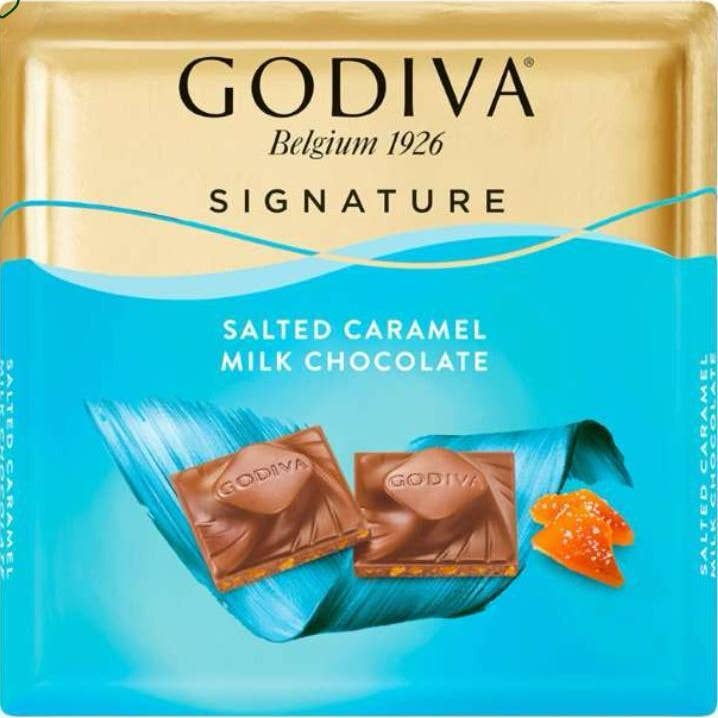 Godiva Signature Chocolate con Leche y Caramelo Salado 2.11oz para venta al por mayor de Carian's Bistro Chocolates