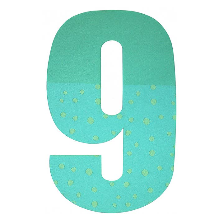 Pegatinas para planchar sobre tela - turquesa menta - tamaño 9 para venta al por mayor de Fabfabstickers