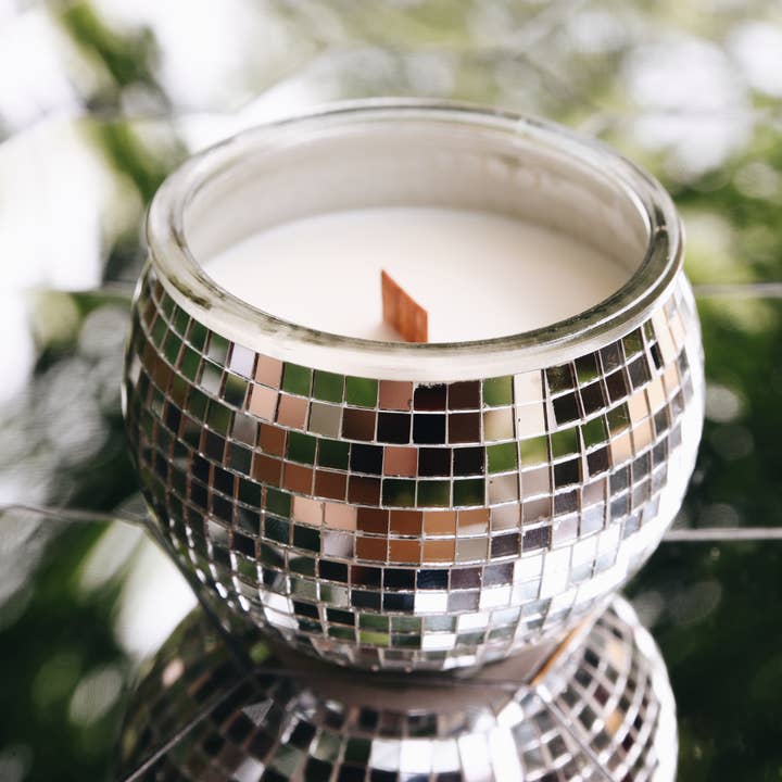 Effing Candle Co. - Wholesale Jar/Filled Candle - Disco Ball Candles | Dopamine Decor Grapefruit Scent3