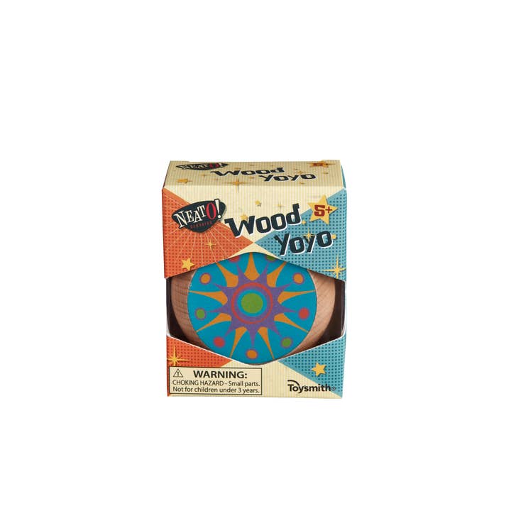 Toysmith - Wholesale Wood Toy - Kids - Neato! Wood Yo-Yo- Retro Classic