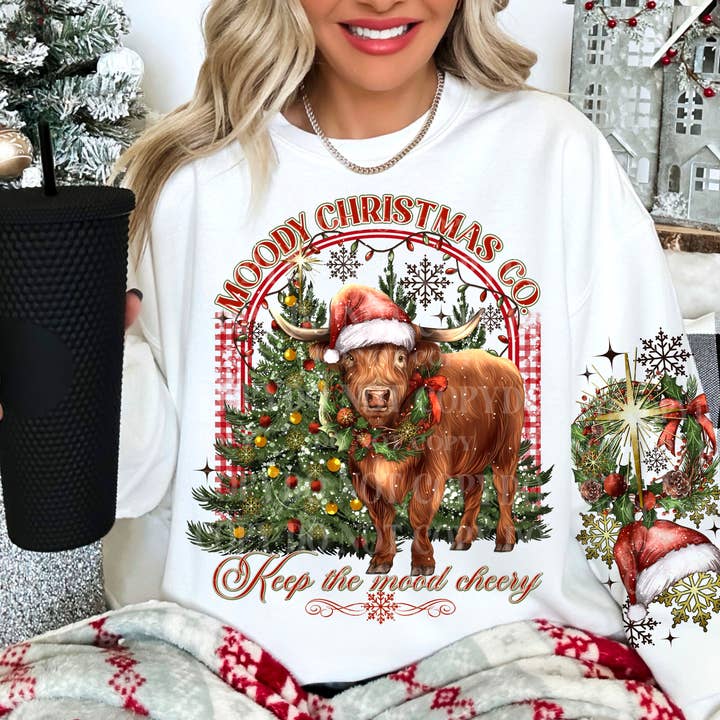 Moody Christmas Co. DTF Transfer | Trendy Christmas DTF Transfer | Ready to Press | High Quality DTF Transfers | Fast Shipping for wholesale by Red Dirt Transfers