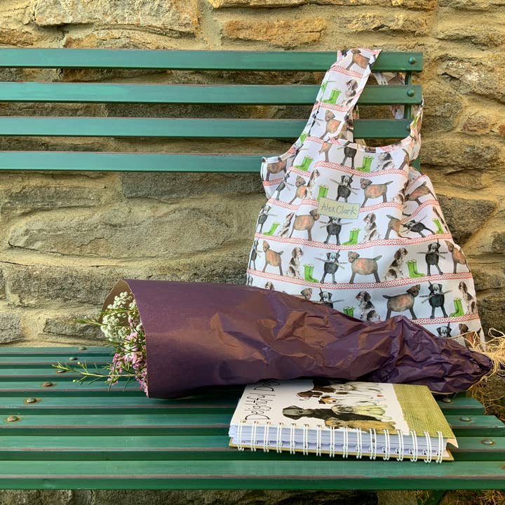 Country Dogs Genanvendelig indkøbspose for engroshandel hos Alex Clark Art