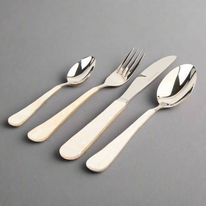 kubo - Wholesale Flatware Set - Mother Of Pearl Flatware, Set of 4