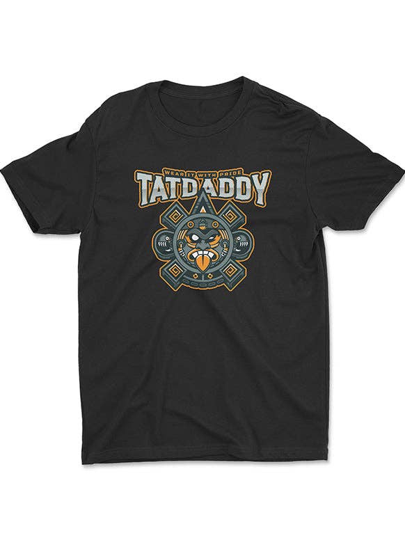 Tatdaddy Herren T-Shirt „Aztec Times“ für den Großhandel von TatDaddy Clothing Co.