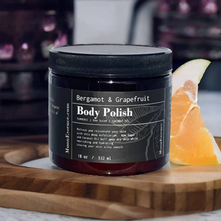 Bergamot and Grapefruit Body Polish for wholesale by MoonEssence