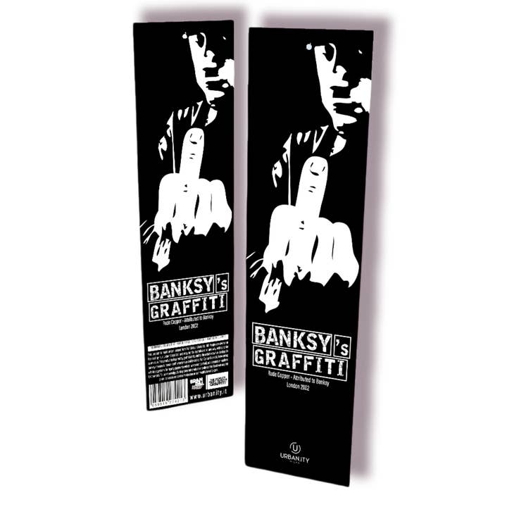 Banksy “Soft-Touch” Bookmark - Rude Copper for wholesale by URBAN.ITY SRL