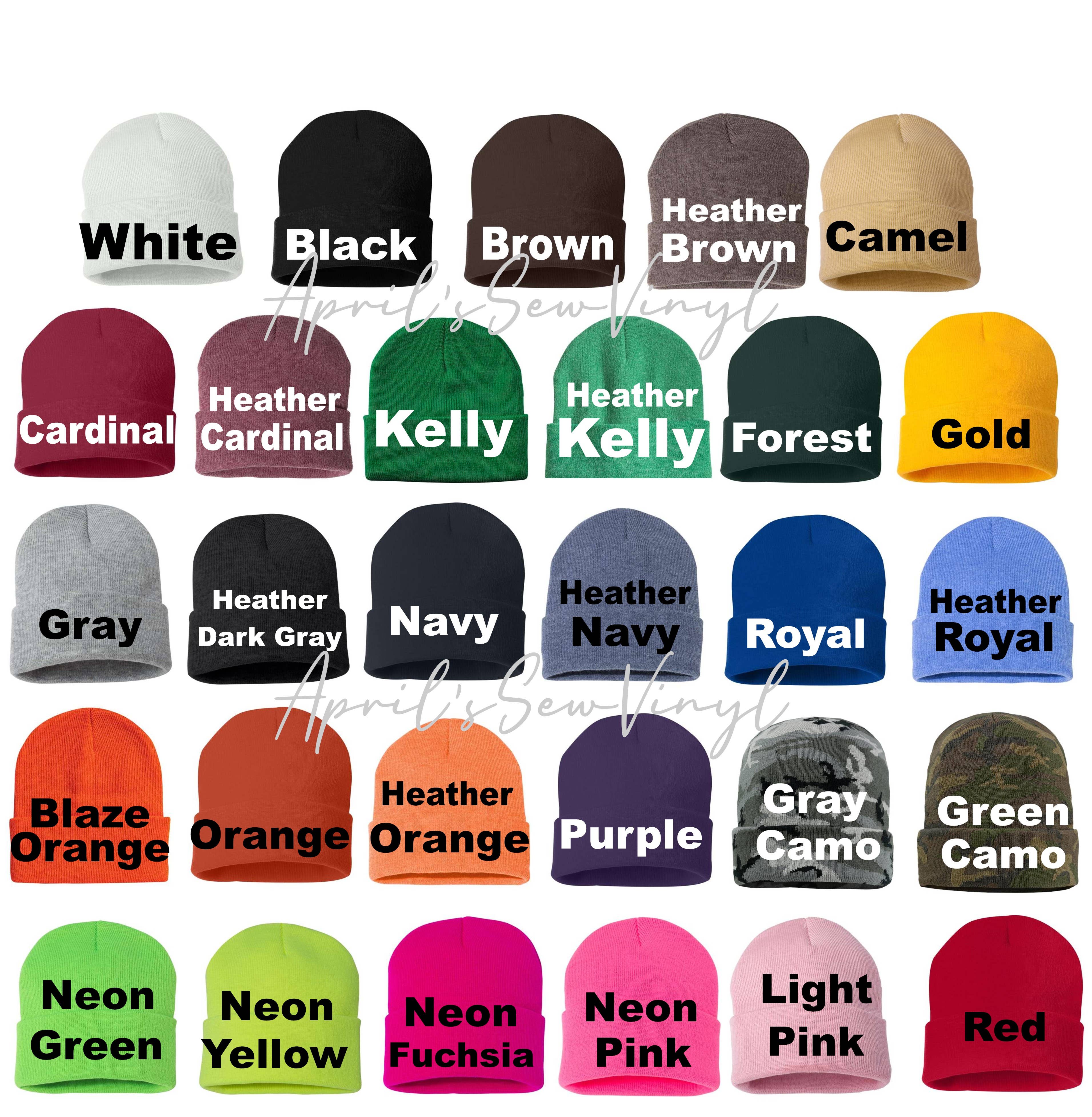 April's Sew Vinyl - Wholesale Beanie - Unisex - Embroidery Custom Beanie, Sport mascot0