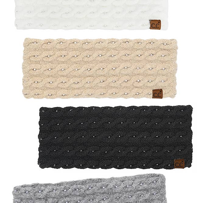 Hana - Wholesale Fashion headband – women's - C.C Pearl Embellishments Head Wrap2