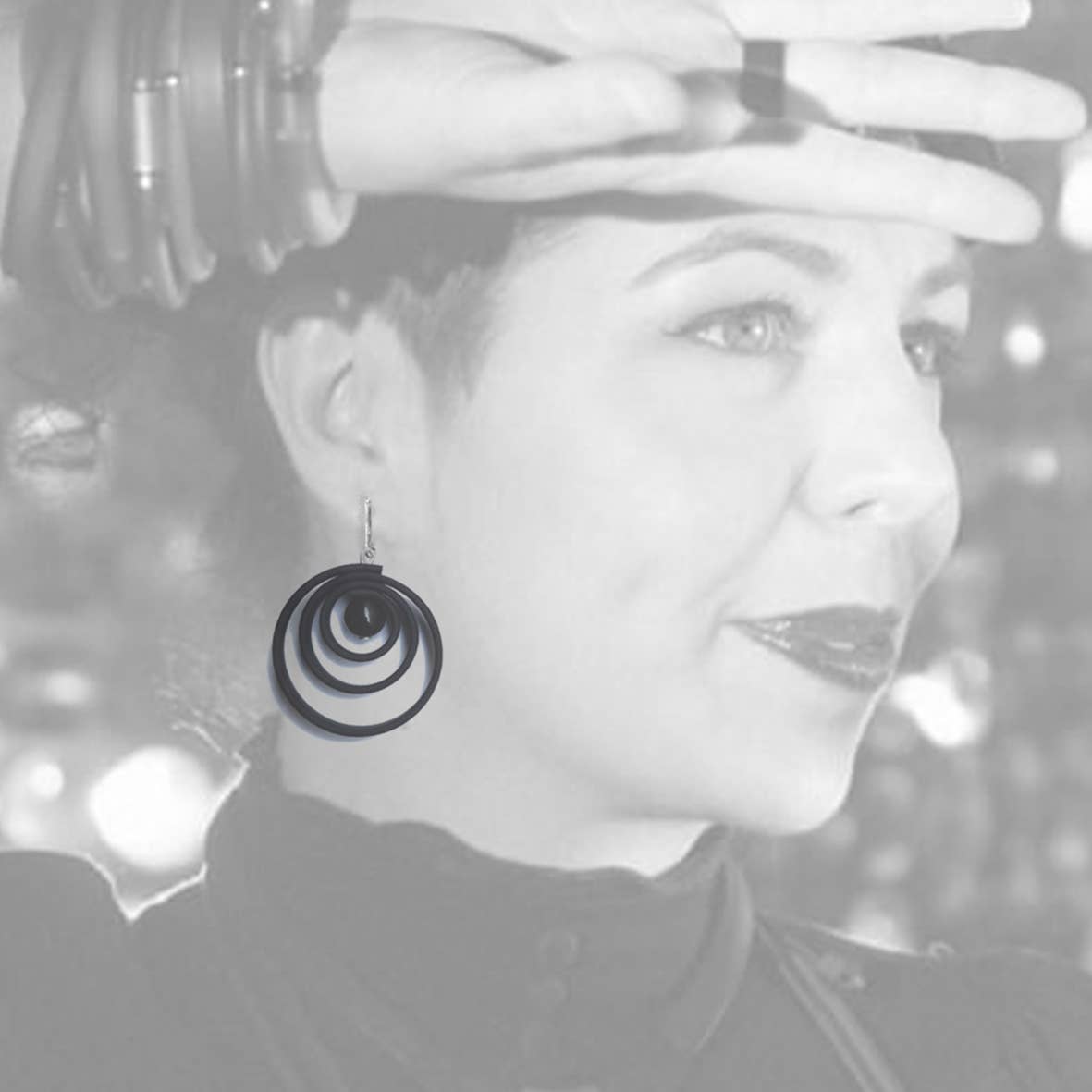 ALEX+SVET - Wholesale Dangle Earrings - ORCHIDEE rubber & resin earrings ESSENTIALS line8