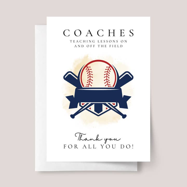 Takke-kort til softball/baseballtræner for engroshandel hos Design Sprinkles