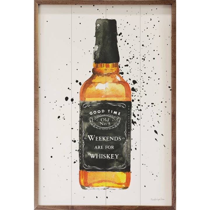 Weekends Are For Whiskey By Mercedes Lopez Charro for wholesale by Kendrick Home