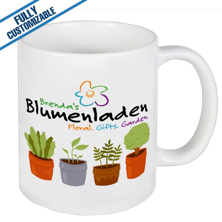GiftWorksPlus - Wholesale Coffee Mug - 11Oz. Ceramic Mug Fully Customizable