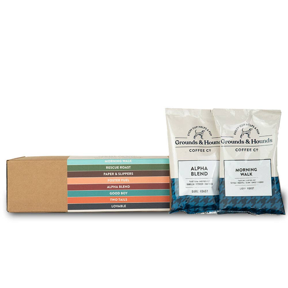 Grounds & Hounds Coffee Co. - Wholesale Coffee Beans - Eight Blend Coffee Sample Kit2