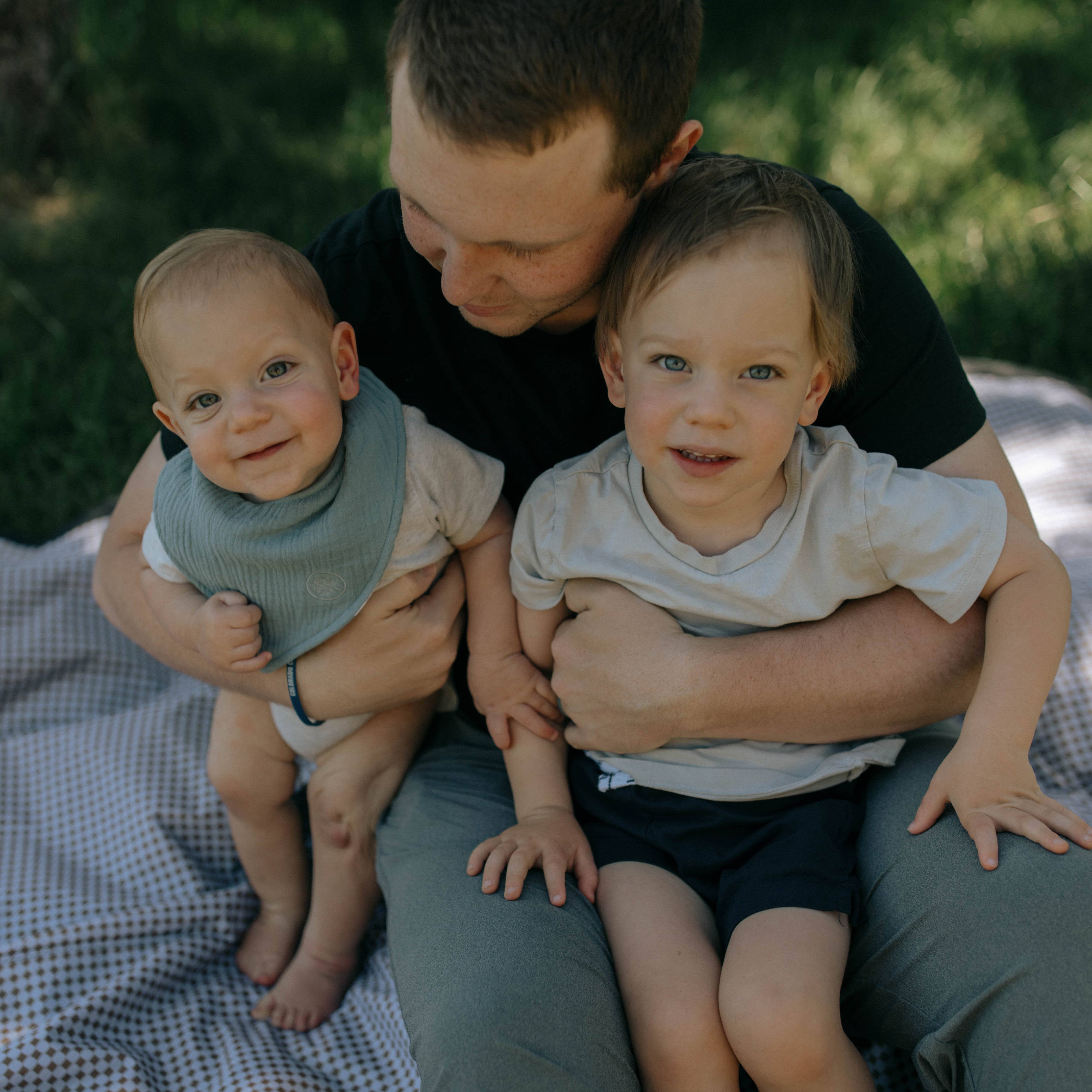 Parker Baby Co. – Engroshandel Bandanahagesmæk – Dune Muslin Bandana hagesmæksæt4
