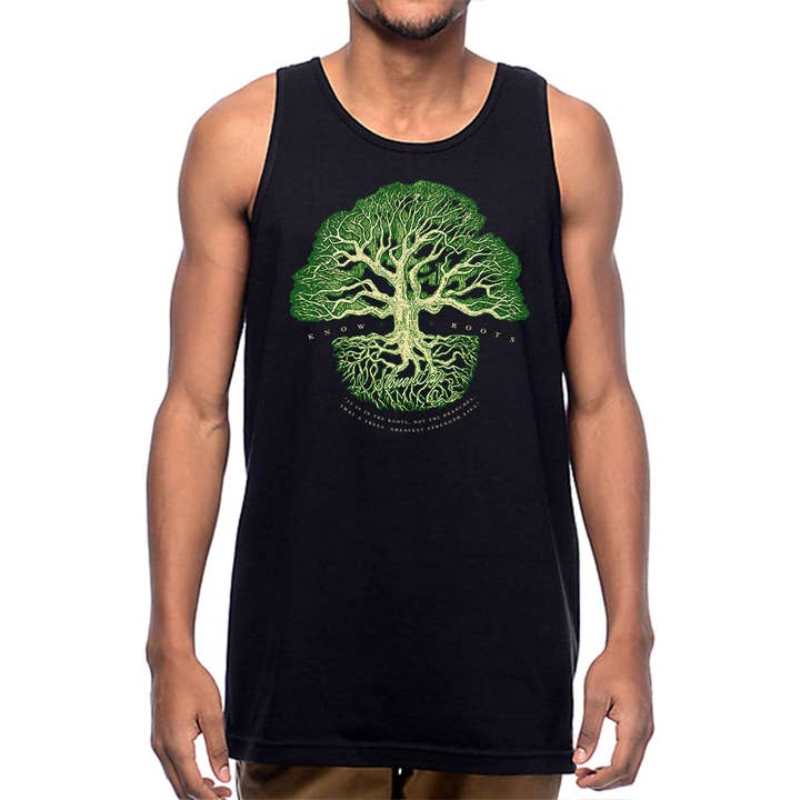 Know Your Roots Men's Tank for wholesale by StonerDays Apparel
