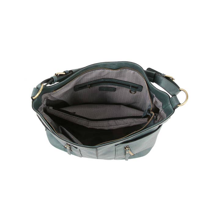 Handbag Factory Corp - Wholesale Shoulder Bag - Women's - Trendy design two front zipper hobo shoulder bag