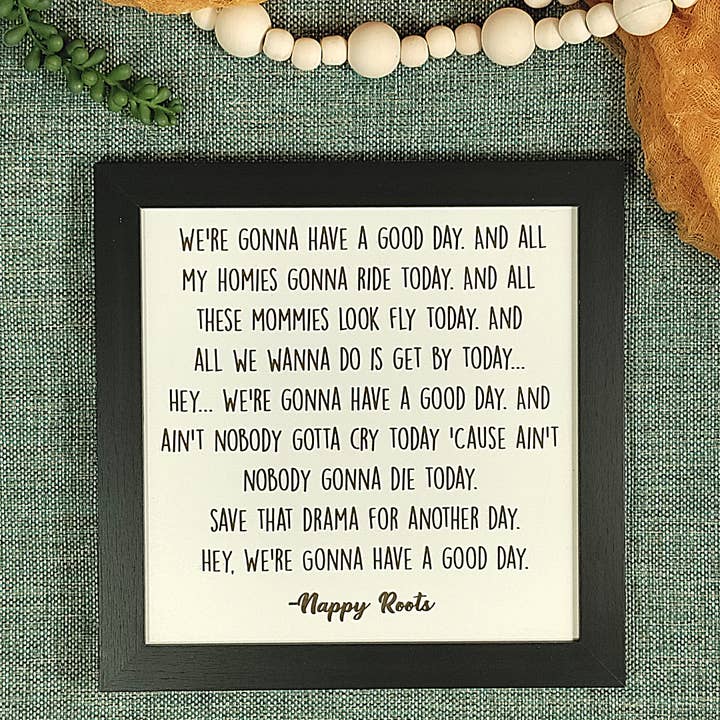 Song Lyrics of your choosing Engraved and Framed 8"x8" for wholesale by Mankin Laserworks