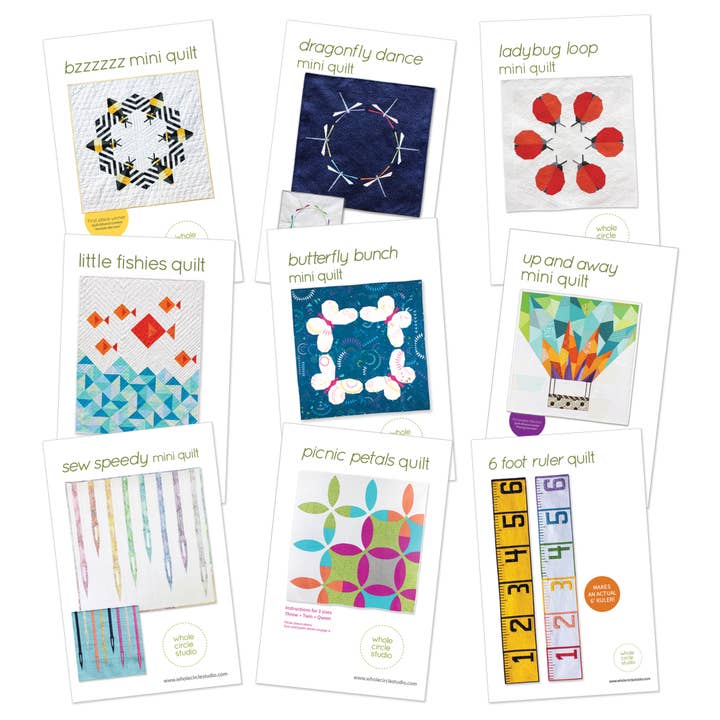 Quilt Pattern Starter Pack for wholesale by Whole Circle Studio