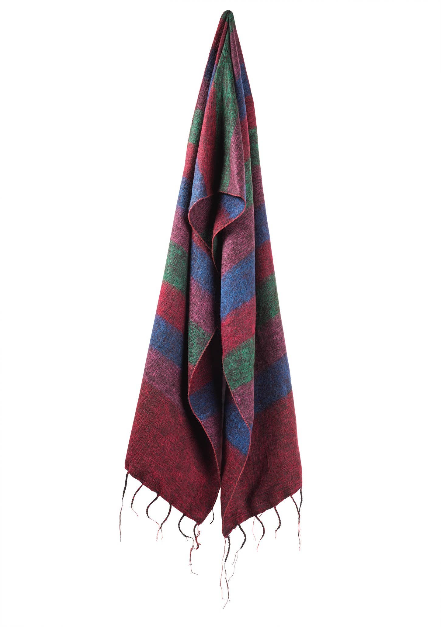 Namaste - Wholesale Scarf - Women's - Yak Wool' Brushed Woven Stripe Scarf1