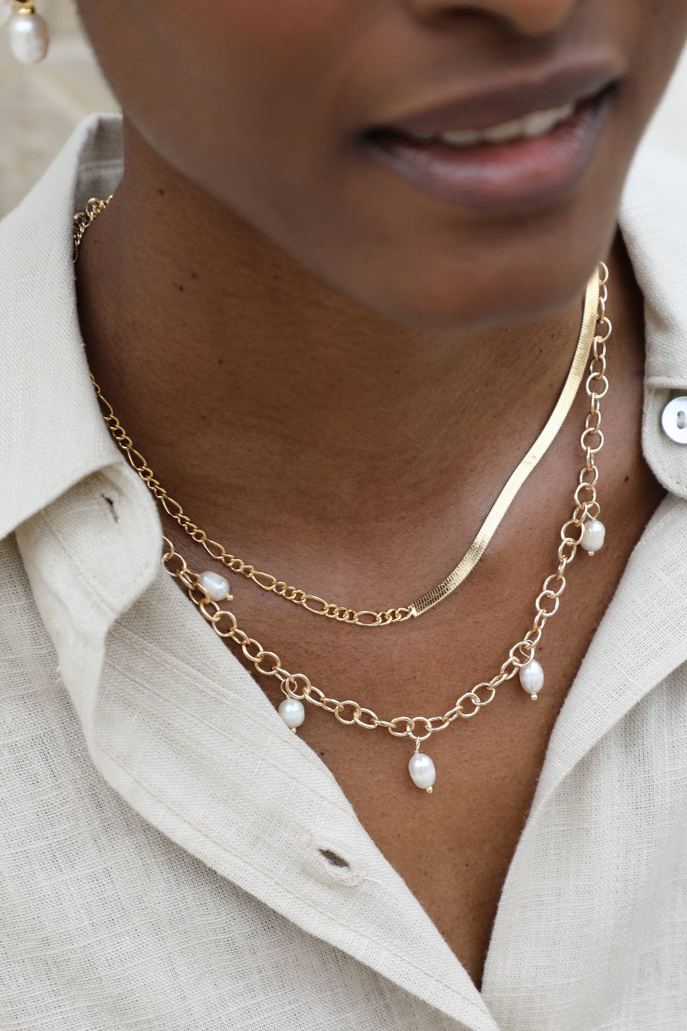 Waekura - Wholesale Link & Chain Necklace - Dalia necklace1