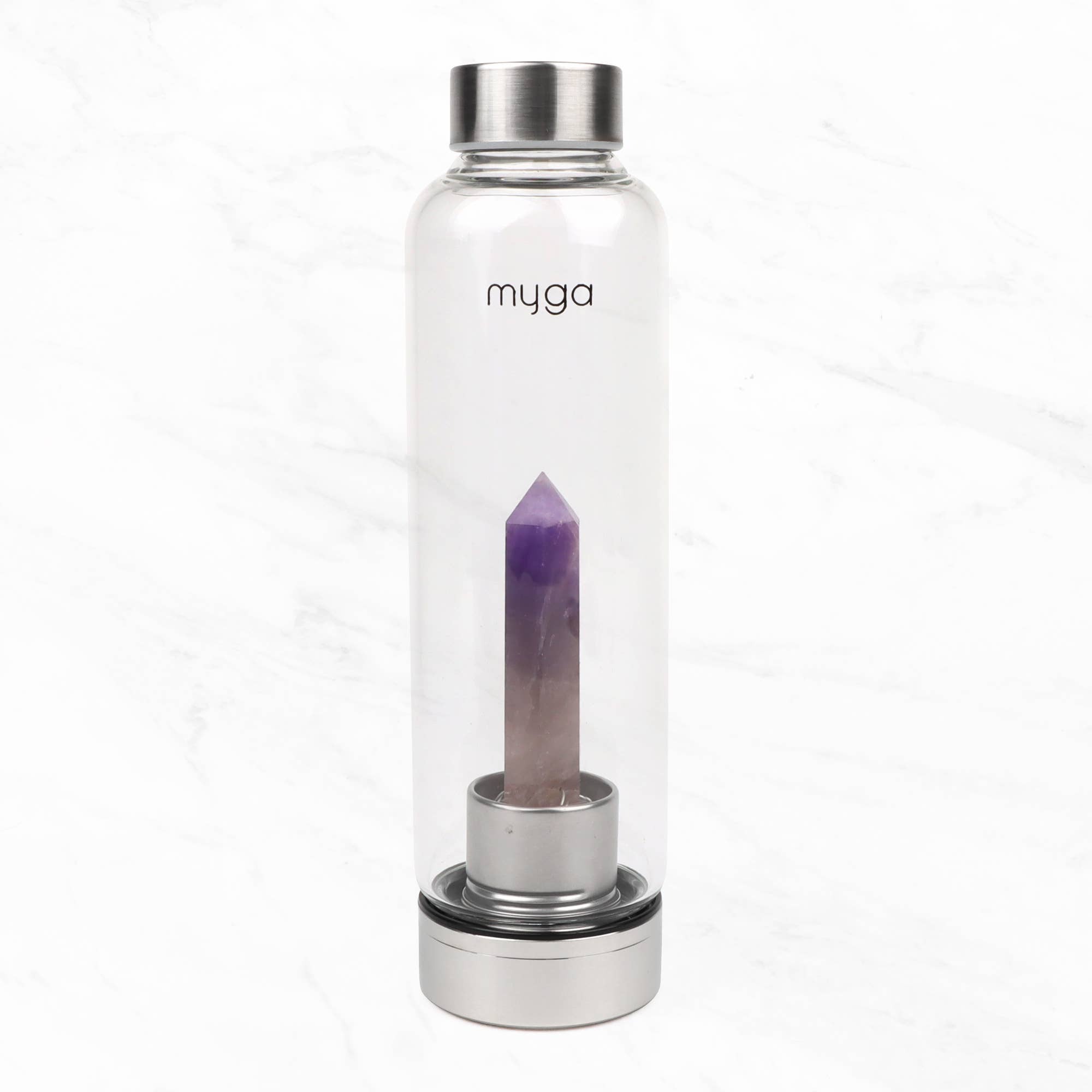 Myga – Engroshandel Vandflaske – Ametyst krystal glas vandflaske8
