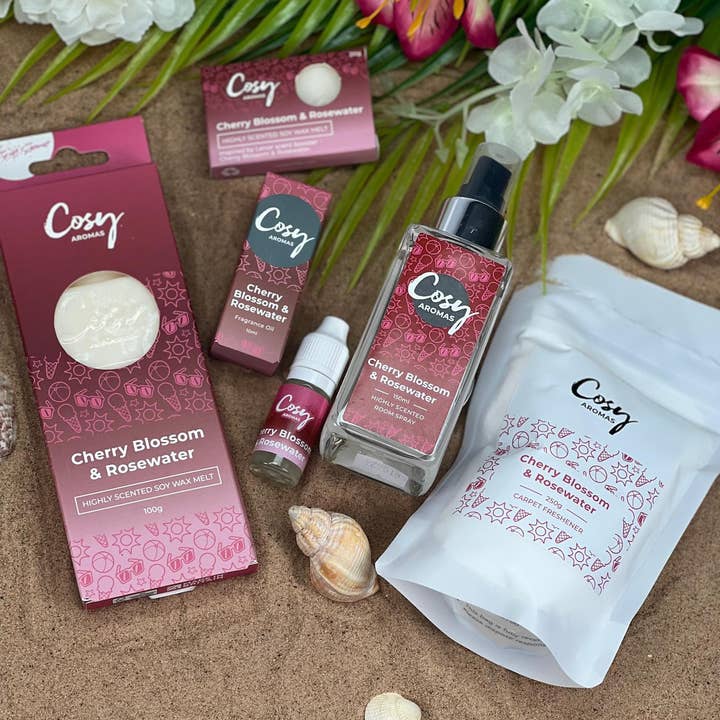 Cosy Aromas – wholesale Doftvax – Körsbärsblom och rosenvattenvaxsmält2