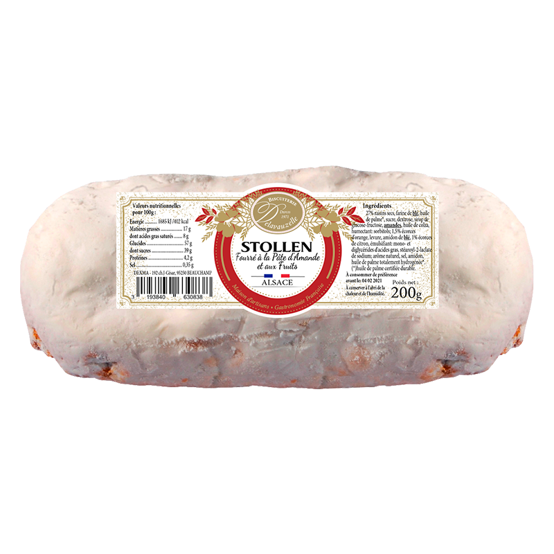 Delavauzelle - Wholesale Cake - Stollen from Alsace 200g - Delavauzelle - ref 630830