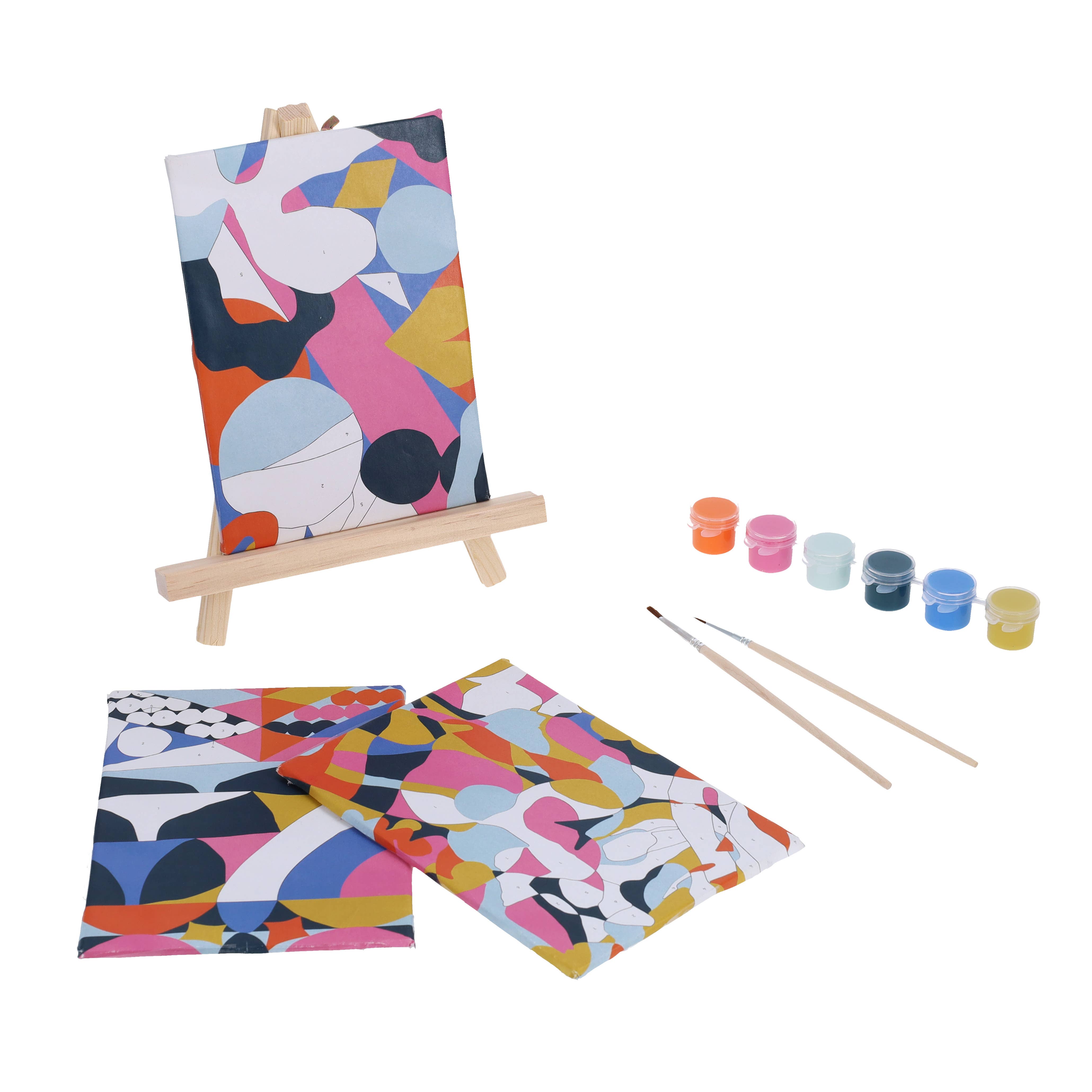 Chronicle Books - Wholesale Paint Set - Mindful Crafts: Geometric Paint-by-Number Kit3