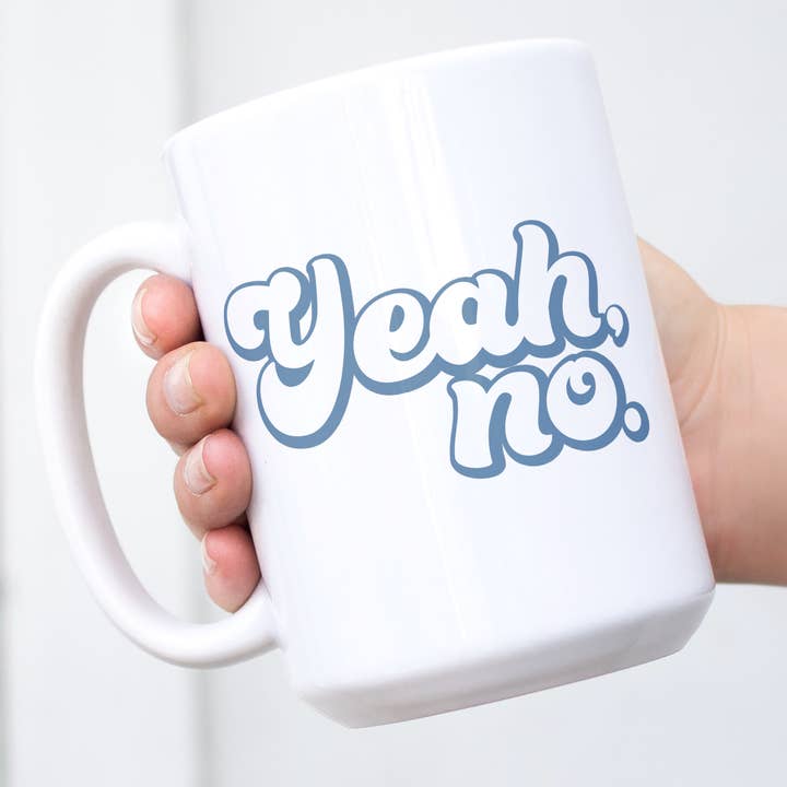 Pippa & Ky - Wholesale Coffee Mug - Yeah No Mug - Blue