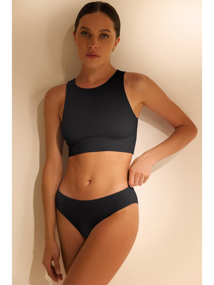 SIAWEAR - Wholesale Underwear - Women's - Slip Comfort light ribs Underwear 100% Made in Italy3