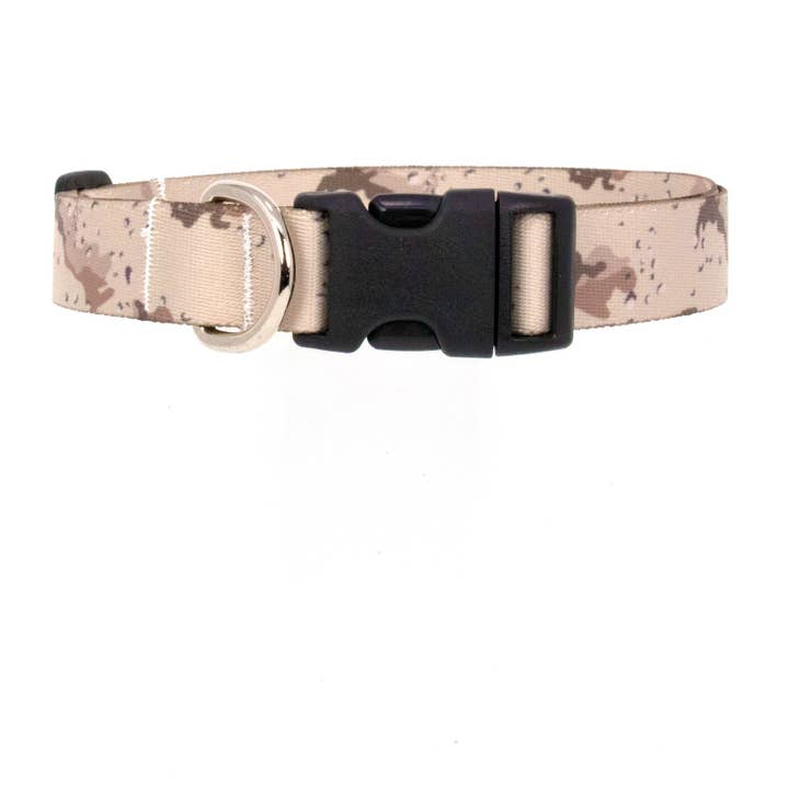Desert Camo Dog Collar - Made in USA - Three Handles for wholesale by Buttonsmith