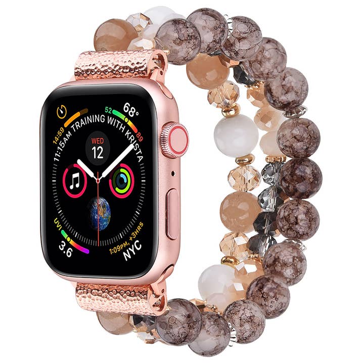 ShopTrendsNow - Wholesale Watch band/strap – Women's - Beaded Apple Watch Elastic Bracelet Band7