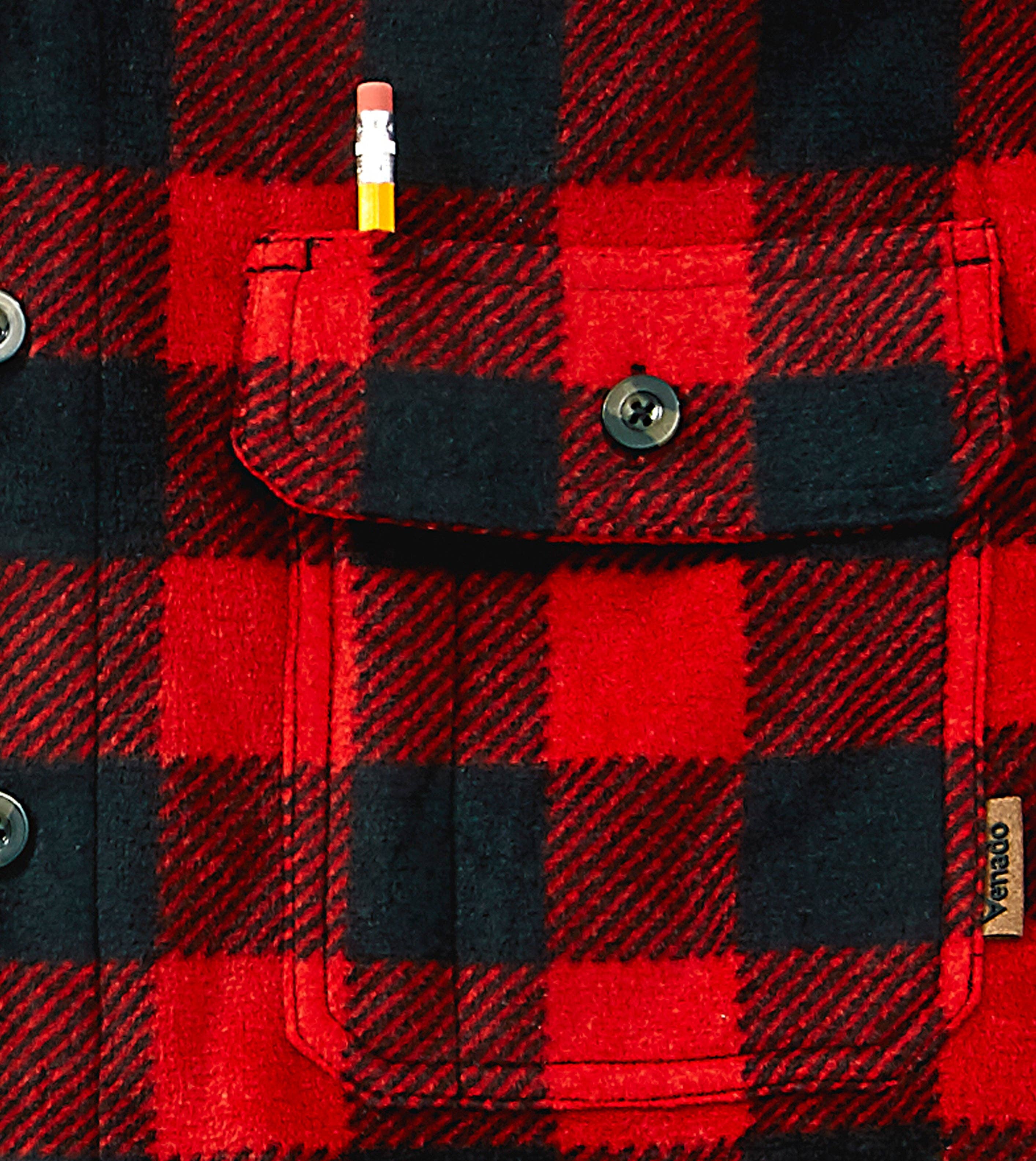 Venado – Großhandel Hemd mit Button-down-Kragen – Herren – Bonfire Fleecehemd20