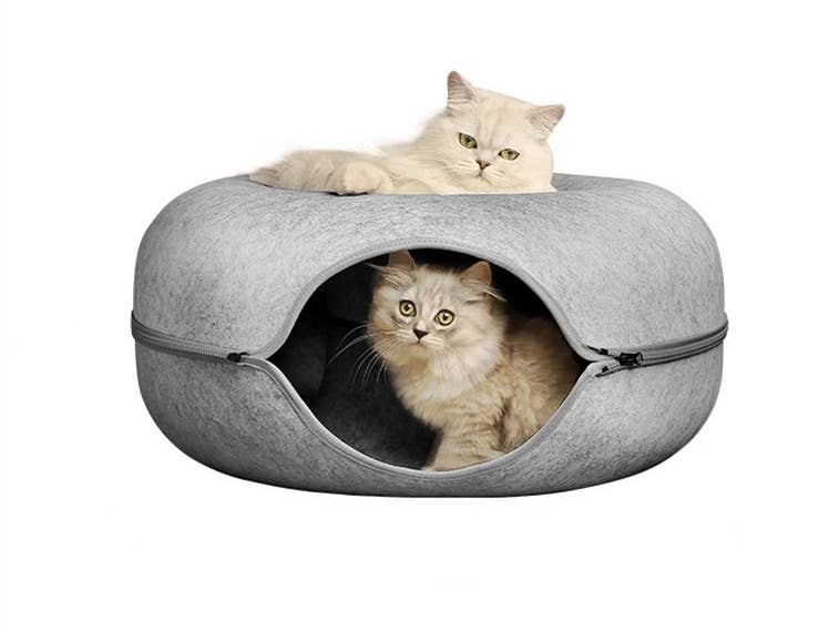 Lightning Dog - Wholesale Pet bed – Cat/dog - Bagel Bed - Action Tunnel/Bed - Standard Grey