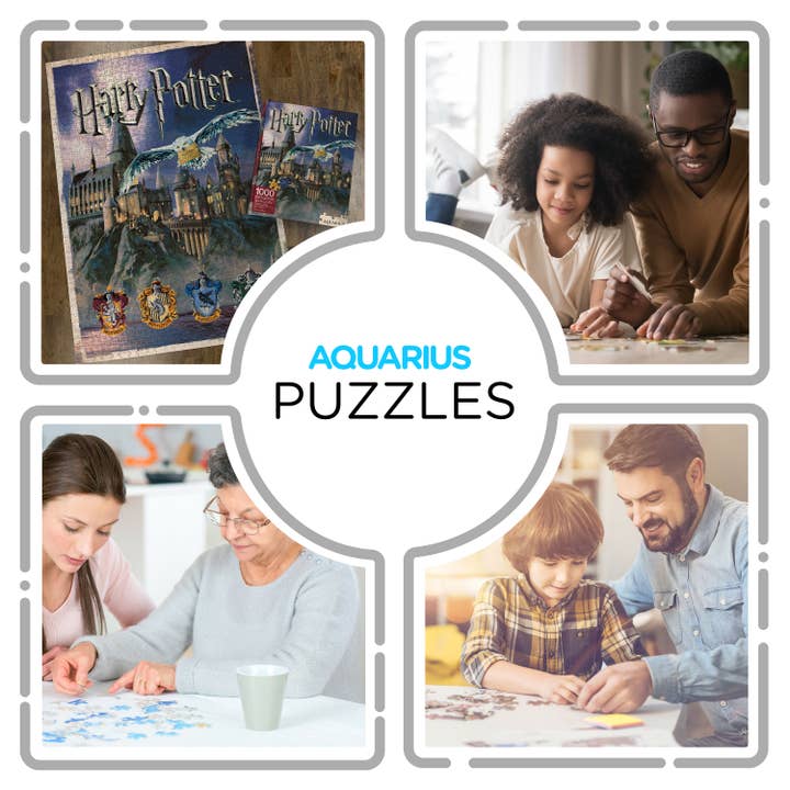 AQUARIUS, GAMAGO, ICUP, & ROCK SAWS by NMR Brands - Wholesale Puzzle - Adult - Harry Potter Hogwarts 1000 Piece Jigsaw Puzzle