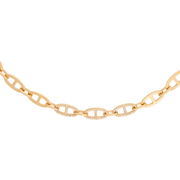 Multi länk ankare 14K guld Vermeil kedja halsband för wholesale av Wanderlust + Co