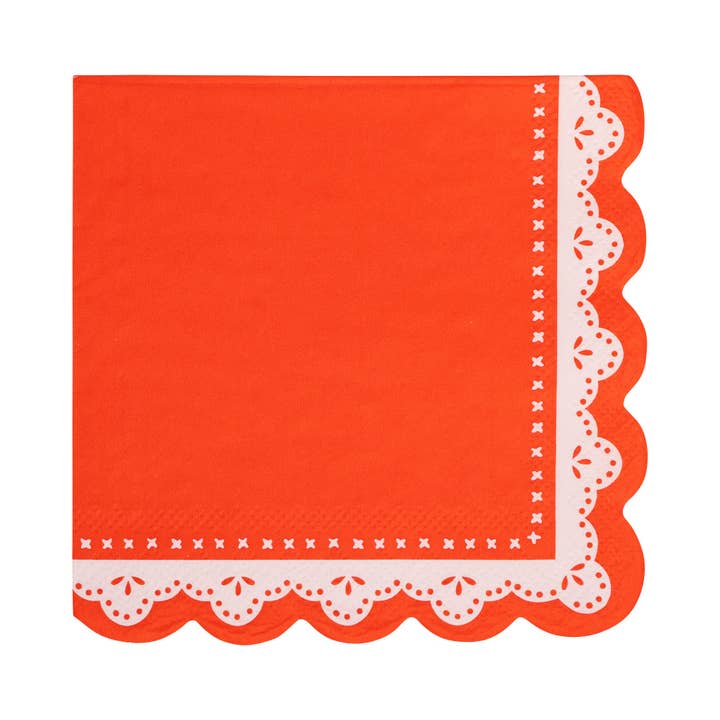 PLNP1873 - Doily Edge Cocktail Napkin (24ct) for wholesale by My Mind’s Eye