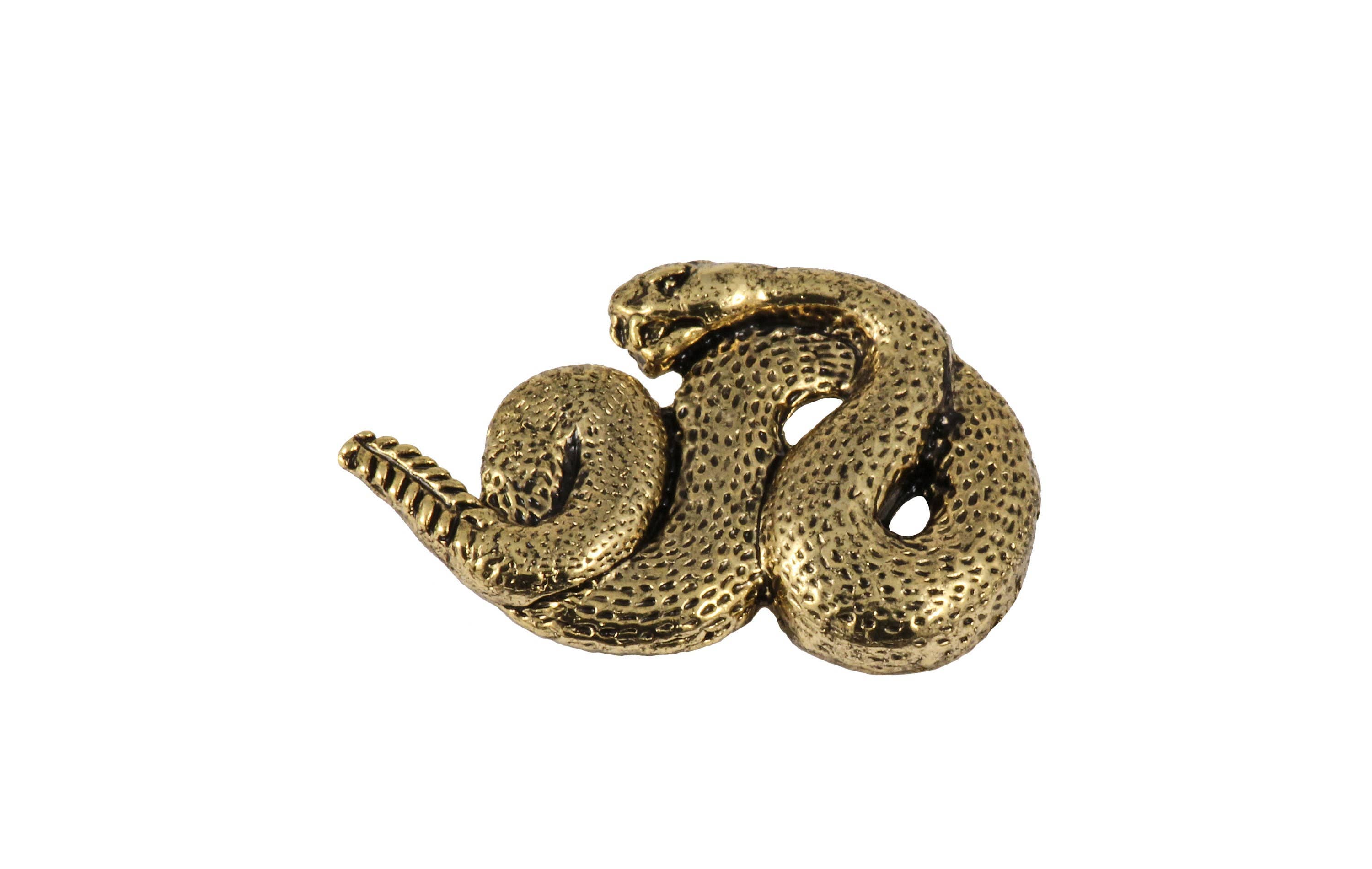 Creative Pewter Designs - Vendita all'ingrosso Spille - Spilla da bavero in peltro con serpente a sonagli e rettili, A0744