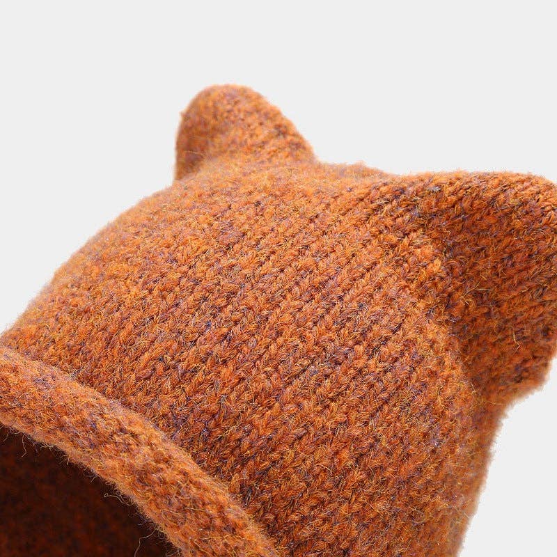 Dipped Shop – wholesale Beanie – Women's – Cute Cat Ear Thermal Knit Beanie Hat DPKB02047