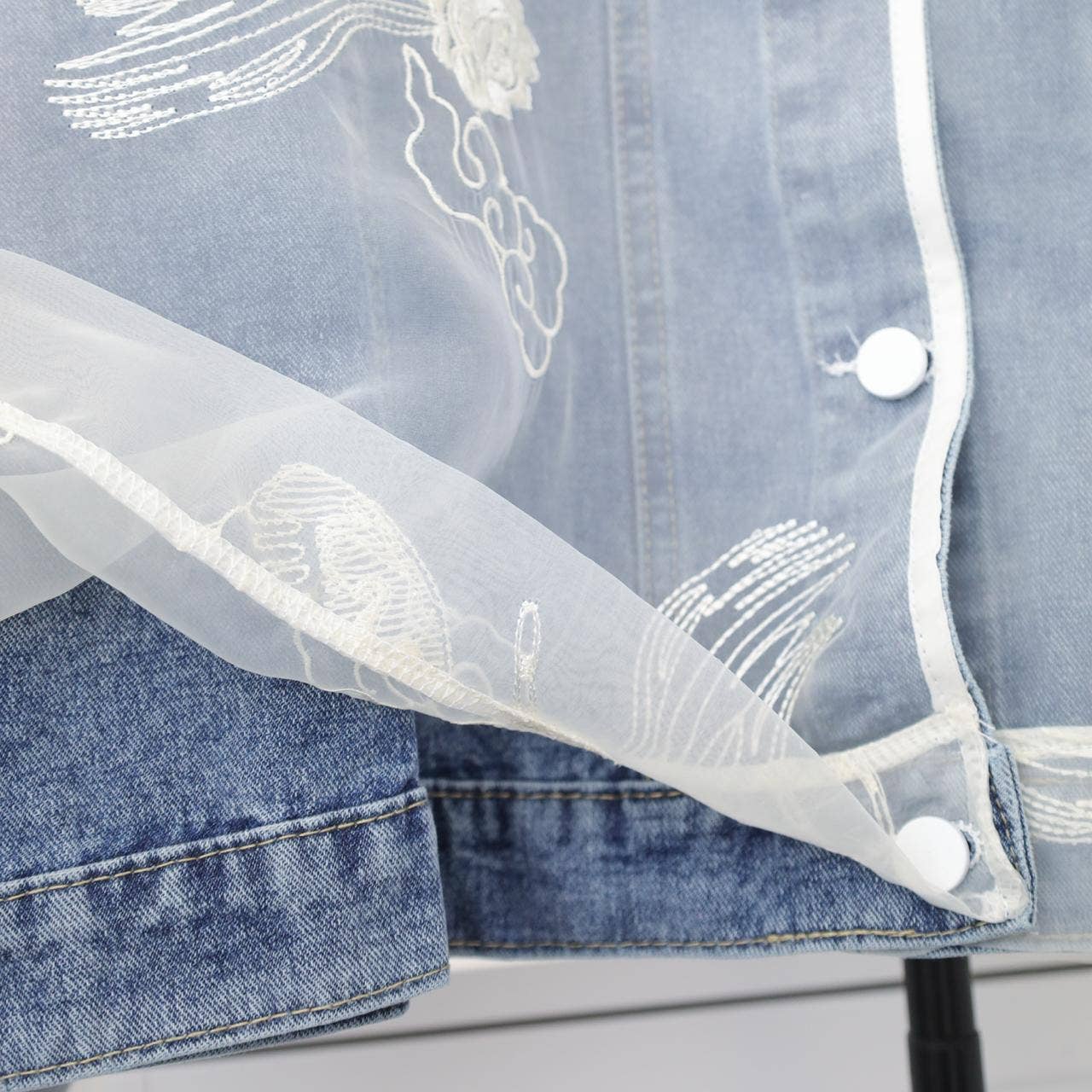 PEACH ACCESSORIES – wholesale Denim jacket – Women's – Cloud Veil Denim Jacket DNM097