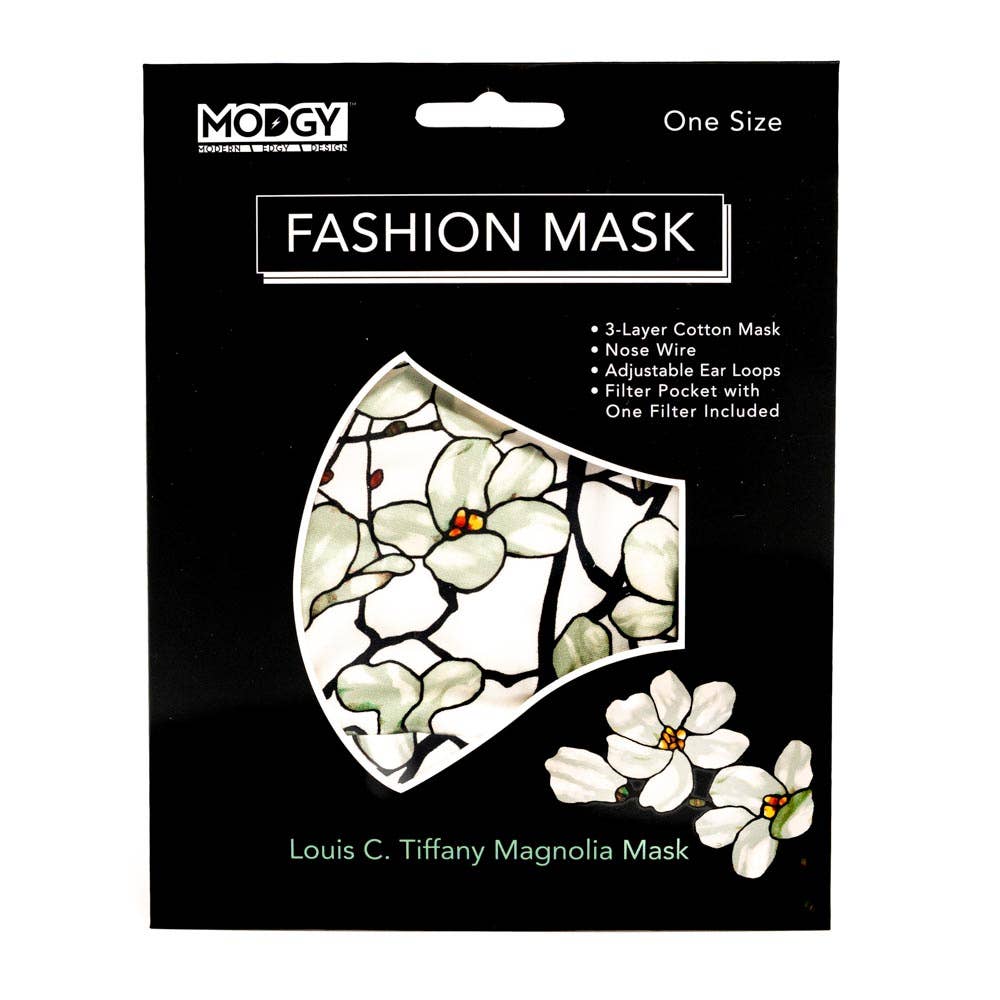 Modgy - Vendita all'ingrosso Mascherina/visiera protettiva - Louis C. Tiffany Magnolia - Maschera alla moda6