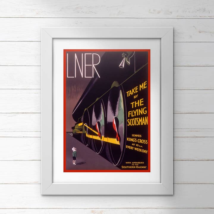 Poster (confezione da 10): Take Me By The Flying Scotsman. ML0086 per la vendita all'ingrosso da parte di Memory Lane