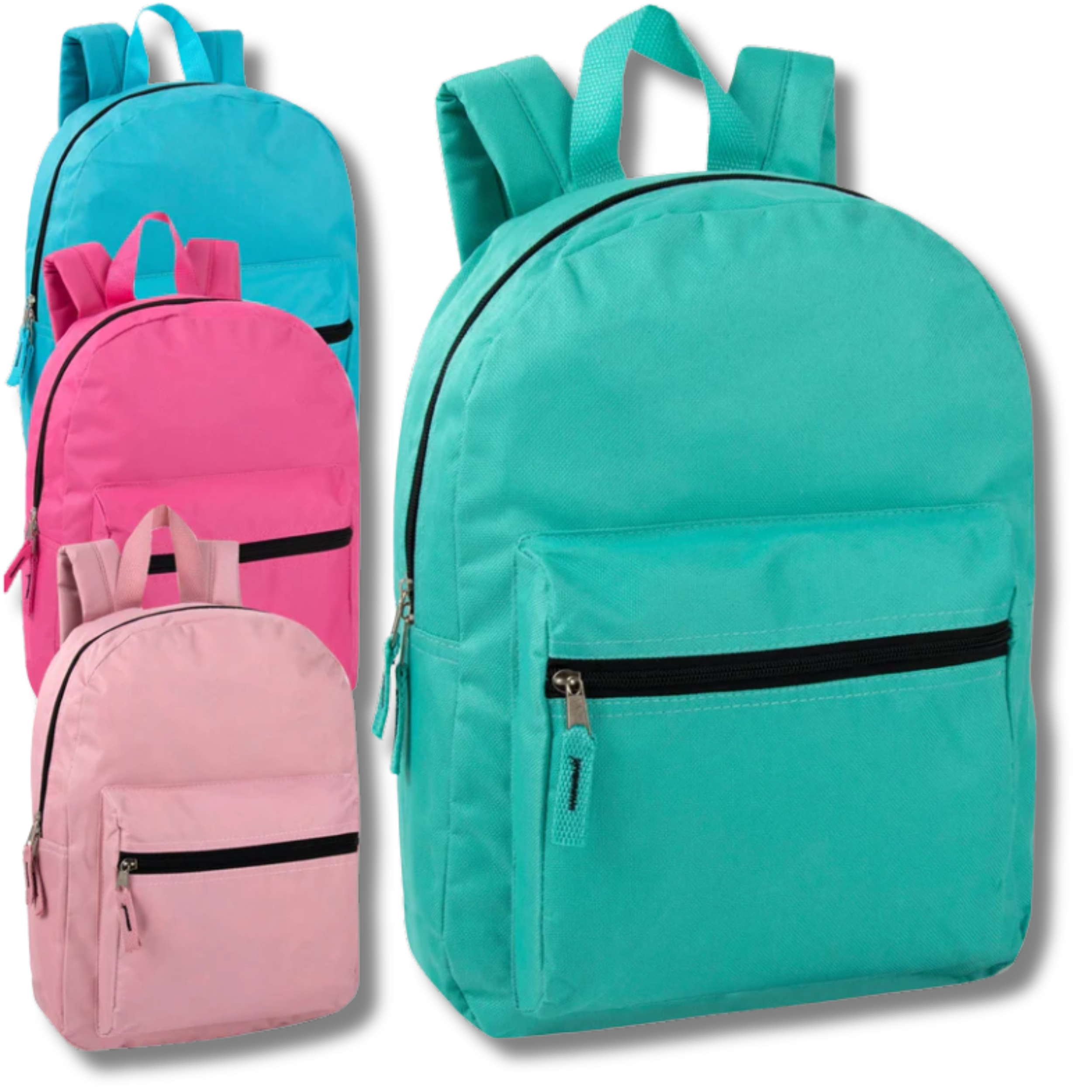 JSBlueRidge Toys - Wholesale Backpack - Kids - 15'' Basic Back To School Backpack For Kids- Assorted11