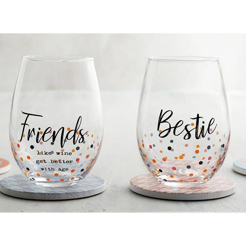Faithworks by Creative Brands - Wholesale Wine Glass - Stemless Wine Glass - Bestie1