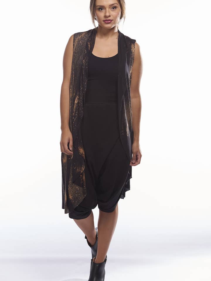 Long Bamboo Vest for wholesale by FOAT design