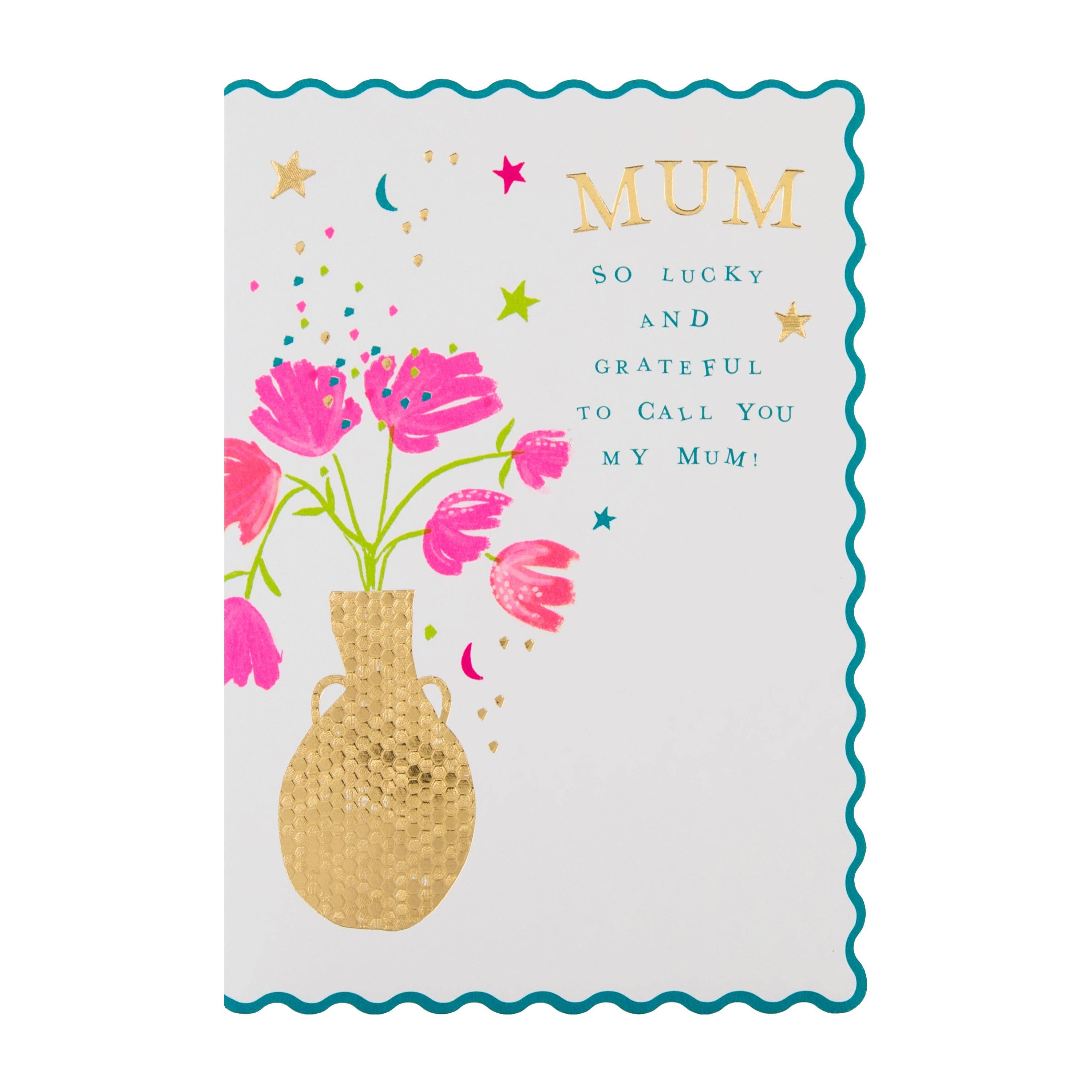 Hallmark - Wholesale Birthday Card - Birthday Card for Mum - Oh Darling Pink Flowers Design3