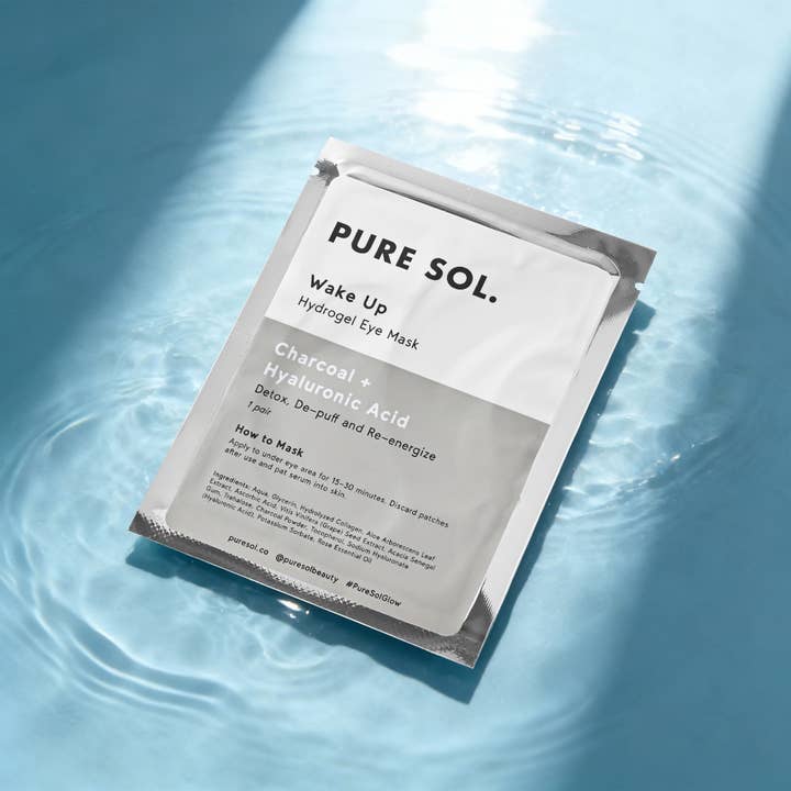 PURE SOL. - Vente Masques de traitement yeux - Masque pour les yeux Wake Up Charcoal + Acide hyaluronique - 1 paire13