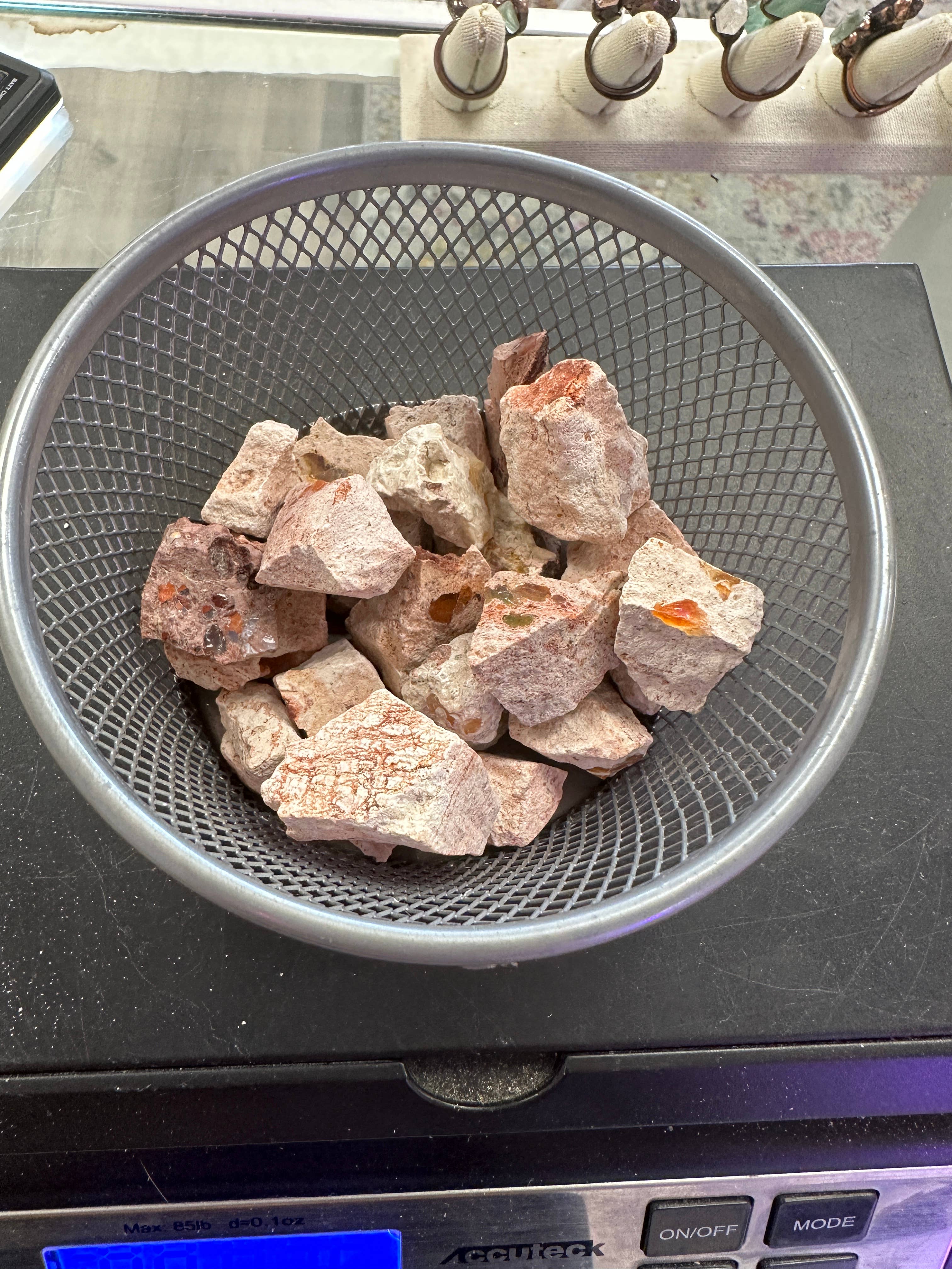 Celestial Avenue - Wholesale Spiritual Stone/Crystal - Rough Natural Mexican Fire Opal (100 grams)3